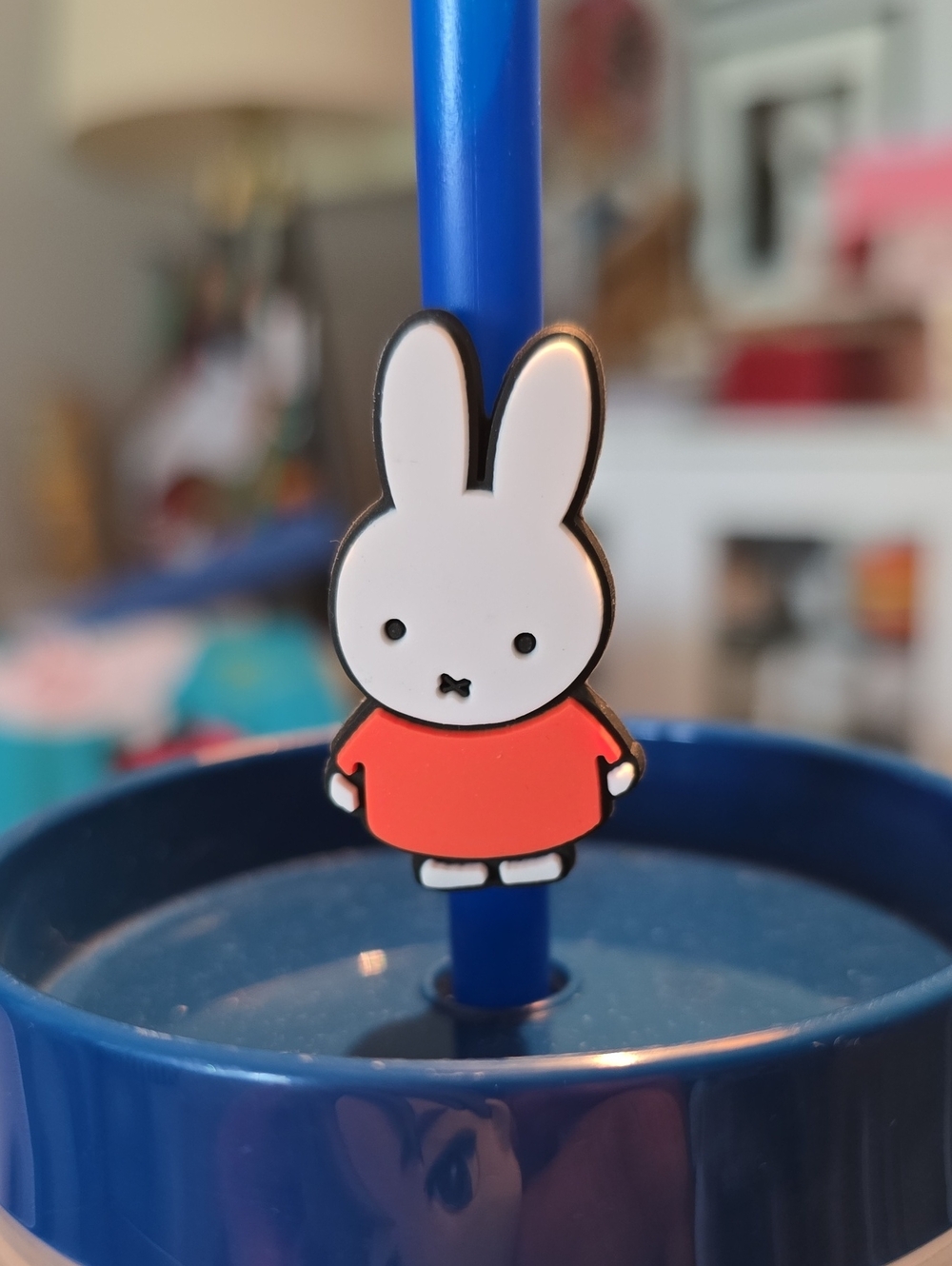miffy White & Red Rubber Character Clip